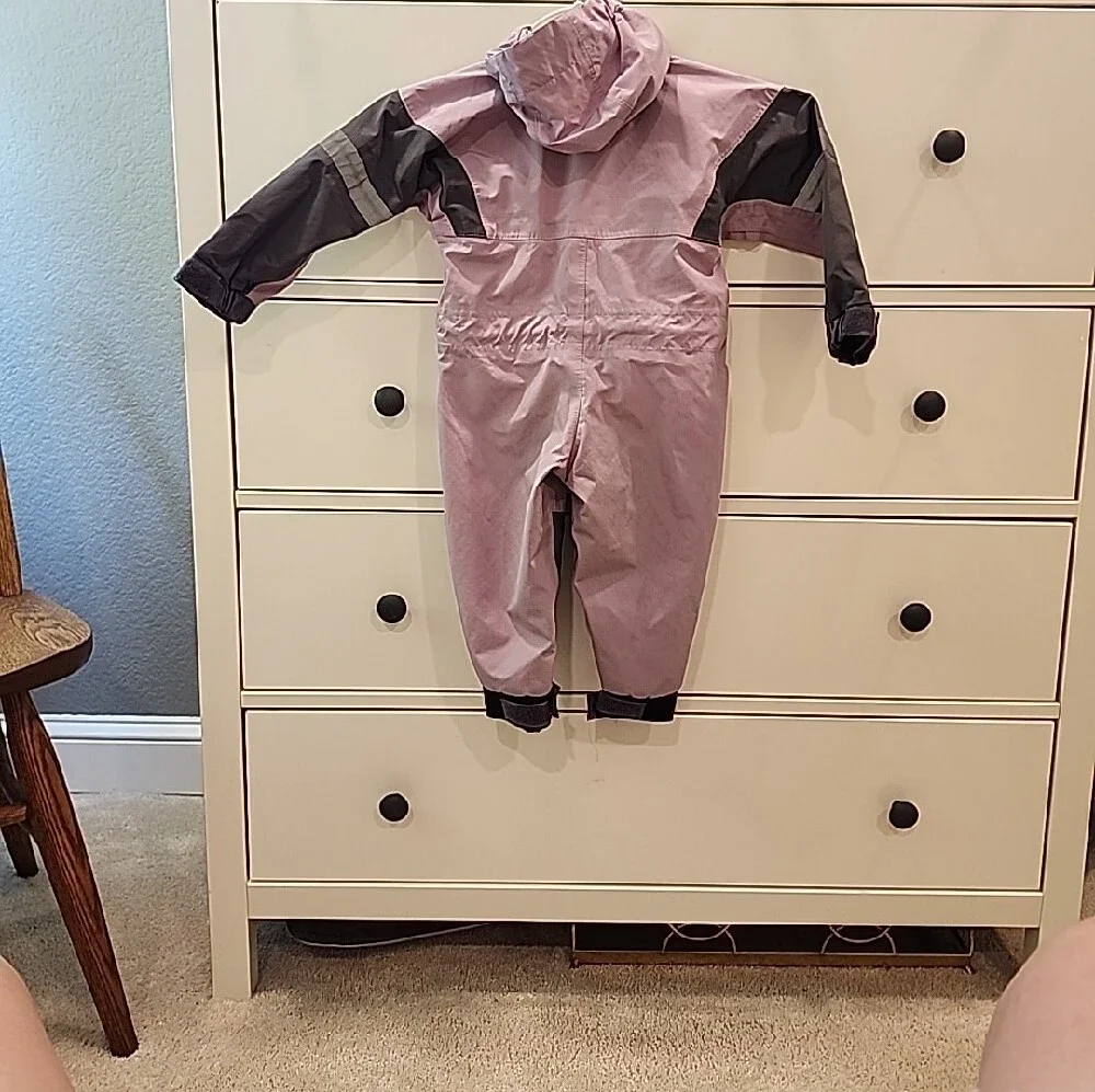 Oakiwear Lilac Waterproof Kids Rain Suit with Reflective Stripes